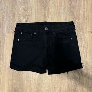American Eagle Outfitters Black Jean Shorts Classic Design